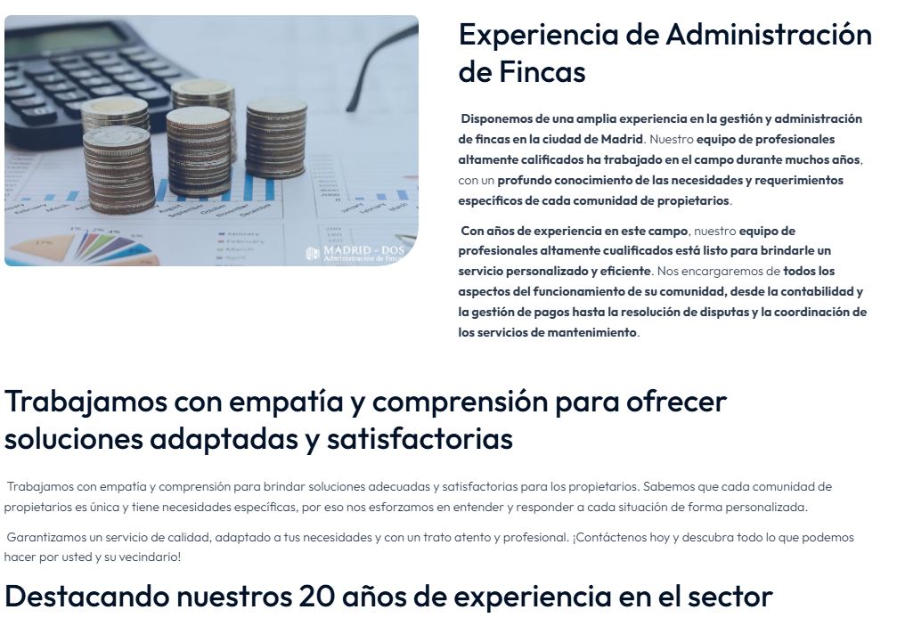 nueva web administradores